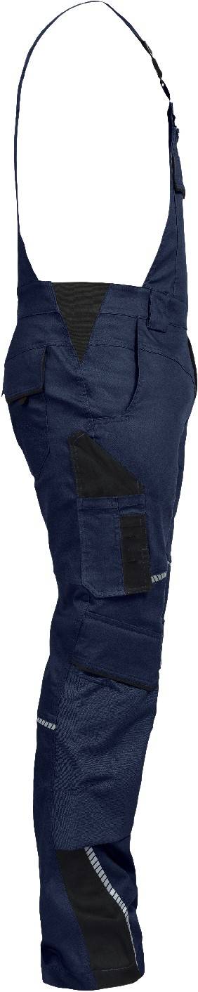 Latzhose mit Knietaschen Flex Line marine-schwarz, Gr. 102 Leibwächter FLEXL30102-3