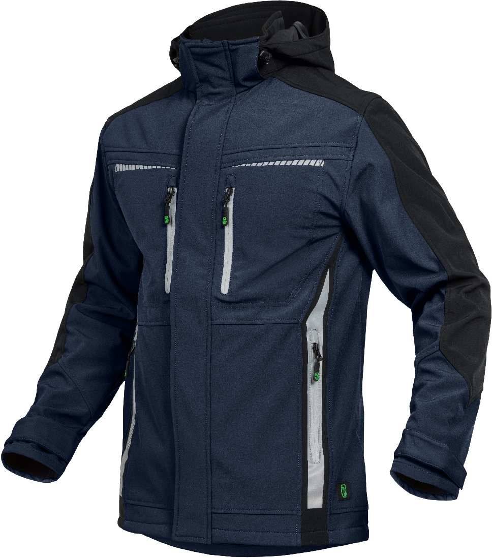 Softshelljacke Flex Line marine-schwarz, Gr. 5XL Leibwächter FLEXS305XL-0