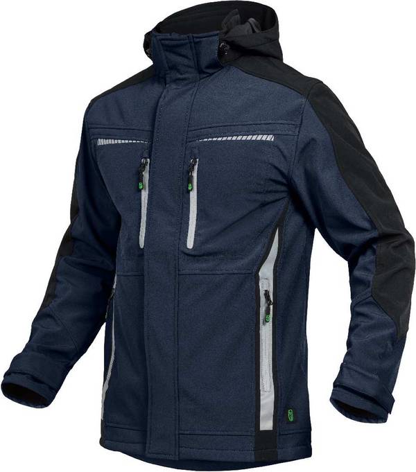 Softshelljacke Flex Line marine-schwarz, Gr. 5XL Leibwächter FLEXS305XL