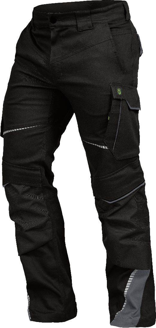 Bundhose mit Knietaschen Flex Line schwarz-grau, Gr. 52 Leibwächter FLEXH2552-0