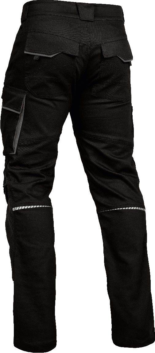 Bundhose mit Knietaschen Flex Line schwarz-grau, Gr. 52 Leibwächter FLEXH2552-2