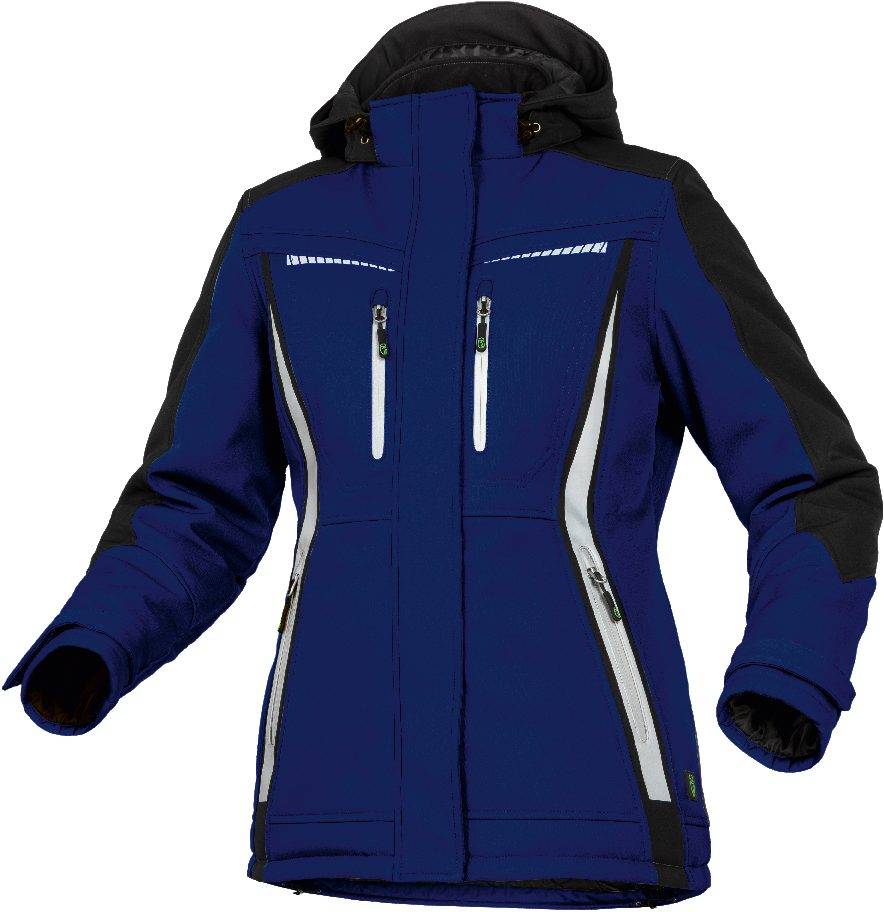 Winter-Softshelljacke Flex Line kornblau - schwarz, Gr. 36 Leibwächter FLXDI2036-0