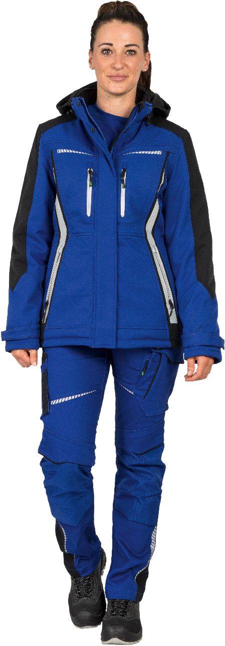 Winter-Softshelljacke Flex Line kornblau - schwarz, Gr. 36 Leibwächter FLXDI2036-4