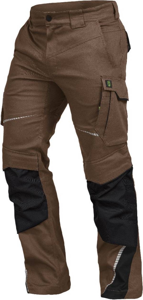 Bundhose mit Knietaschen Flex Line haselnuss-schwarz, Gr. 24 Leibwächter FLEXH2924