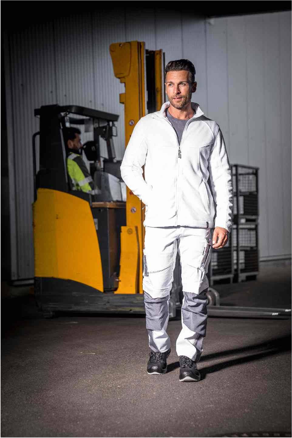 Fleecejacke Eli Flex Line weiß, Gr. XS Leibwächter CAFLJ04XS-2
