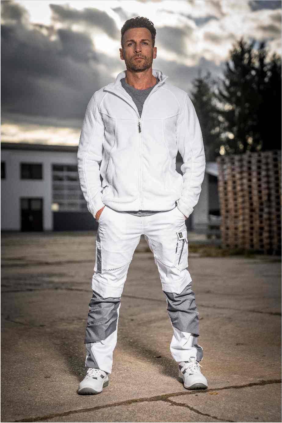 Fleecejacke Eli Flex Line weiß, Gr. XS Leibwächter CAFLJ04XS-3