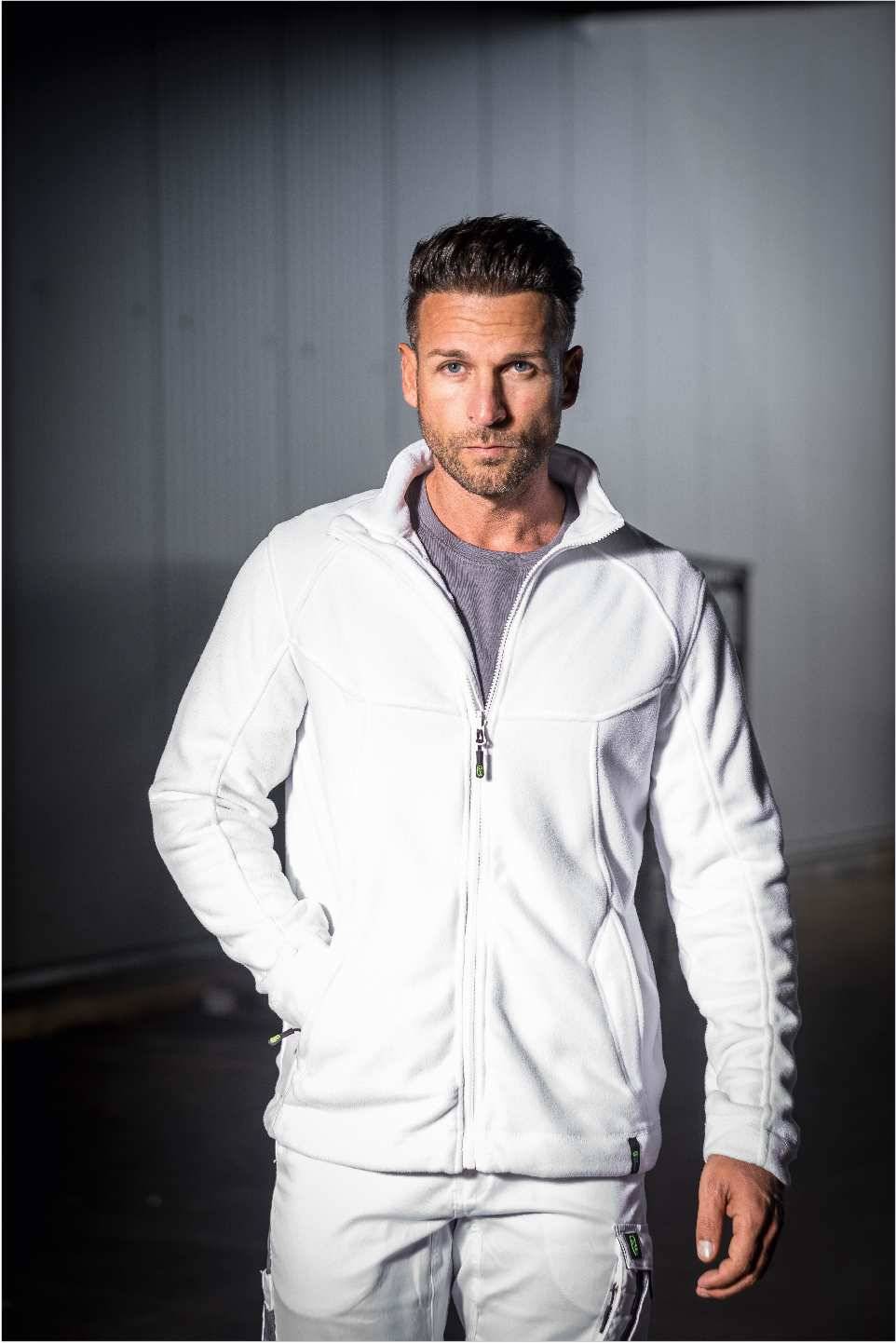 Fleecejacke Eli Flex Line weiß, Gr. XS Leibwächter CAFLJ04XS-4