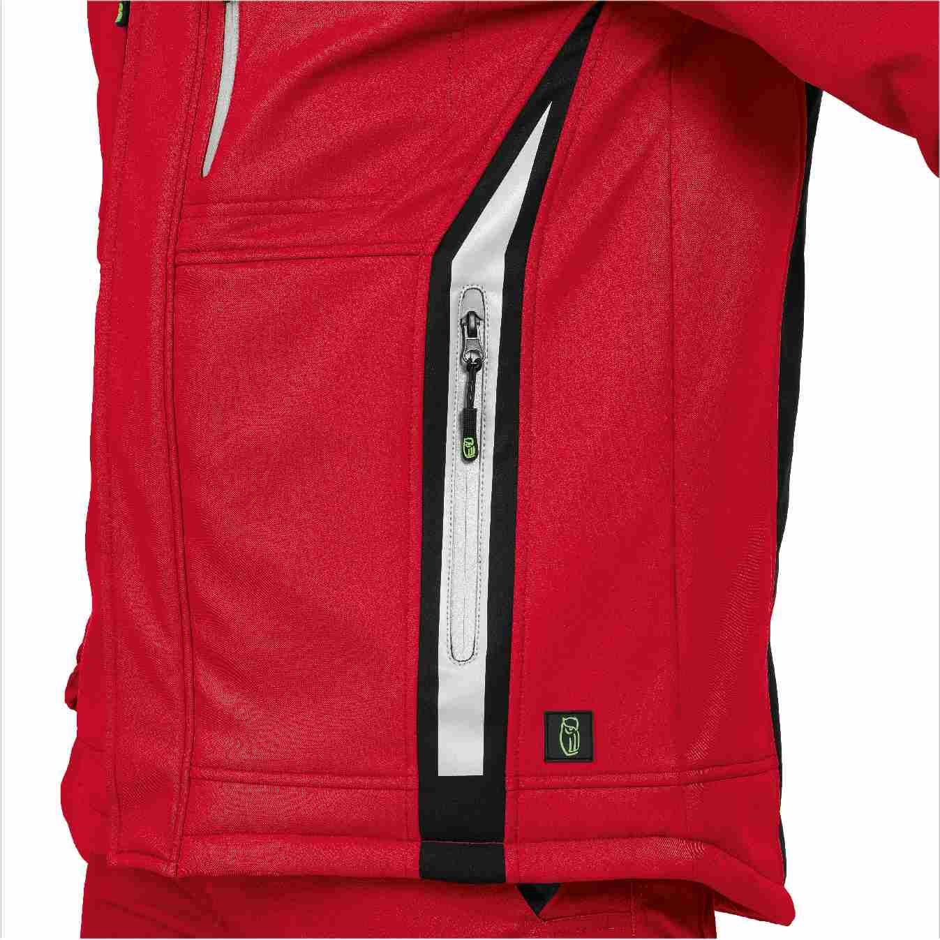 Winter-Softshelljacke Flex Line rot-schwarz, Gr. S Leibwächter FLEXI22S-3