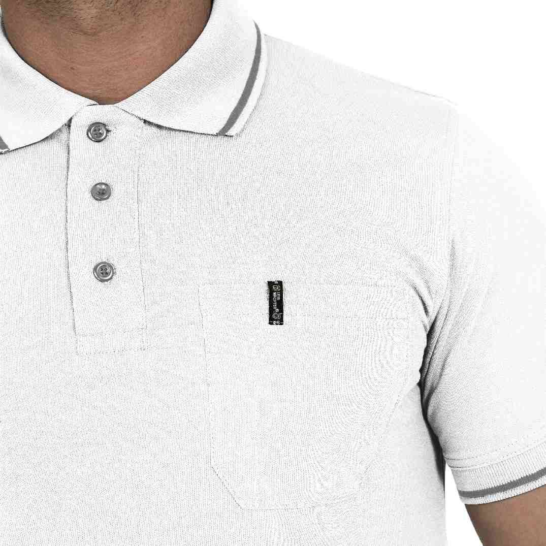Polo-Shirt Jens Flex Line weiß, Gr. M Leibwächter FLEXU04M-2