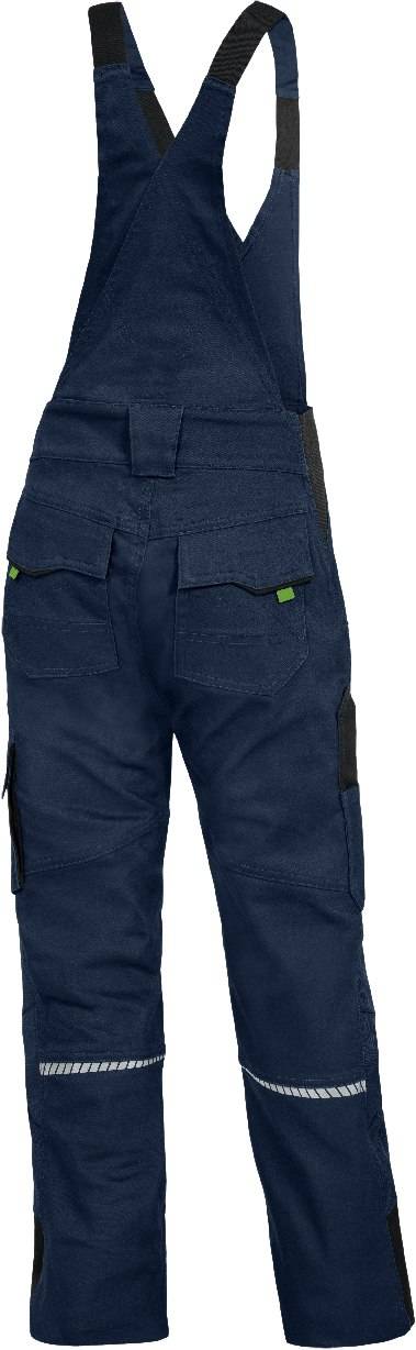 Latzhose mit Knieverstärkung Flex Line marine-schwarz, Gr. 98/104 Leibwächter FLXKL30104-1