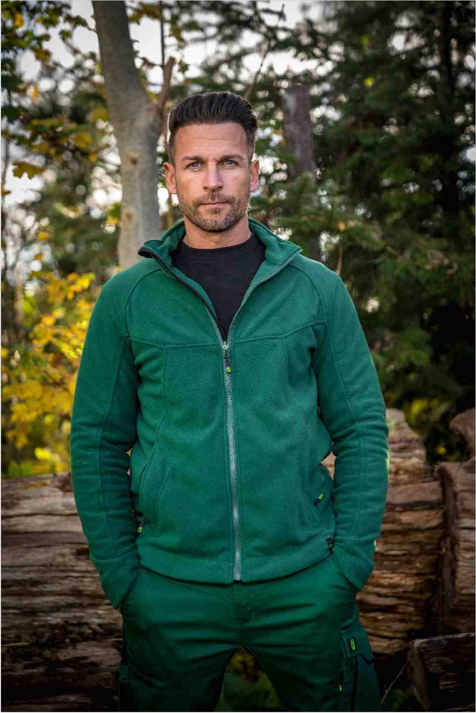 Fleecejacke Eli Flex Line grün, Gr. 4XL Leibwächter CAFLJ014XL-2