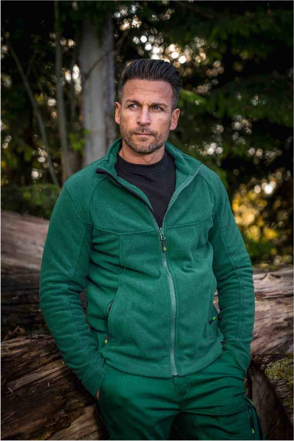 Fleecejacke Eli Flex Line grün, Gr. 4XL Leibwächter CAFLJ014XL-3