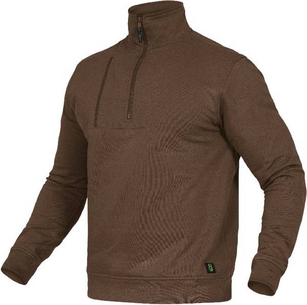Zip-Sweater Paul Flex Line haselnuss, Gr. 3XL Leibwächter FLEXR093XL