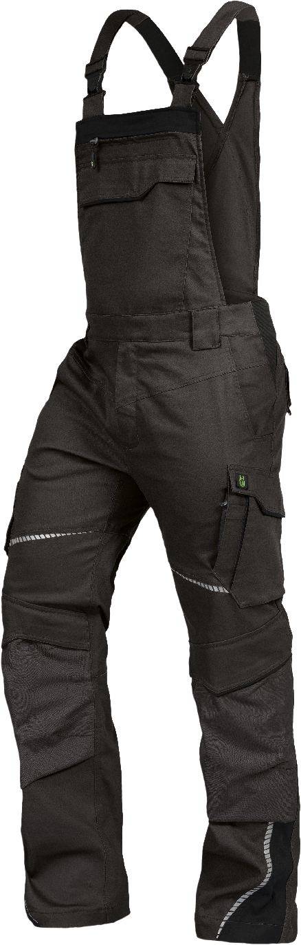 Latzhose mit Knietaschen Flex Line anthrazit-schwarz, Gr. 24 Leibwächter FLEXL2824-0