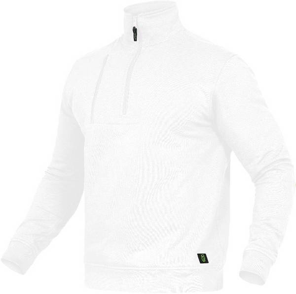 Zip-Sweater Paul Flex Line weiß, 7XL Leibwächter FLEXR047XL