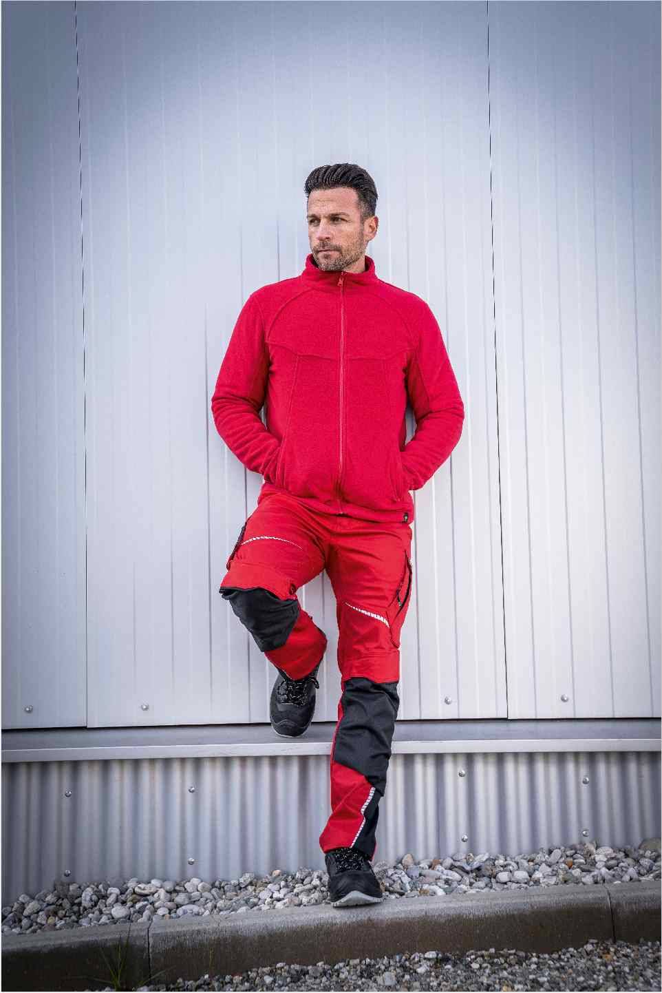 Fleecejacke Eli Flex Line rot, Gr. 3XL Leibwächter CAFLJ023XL-3