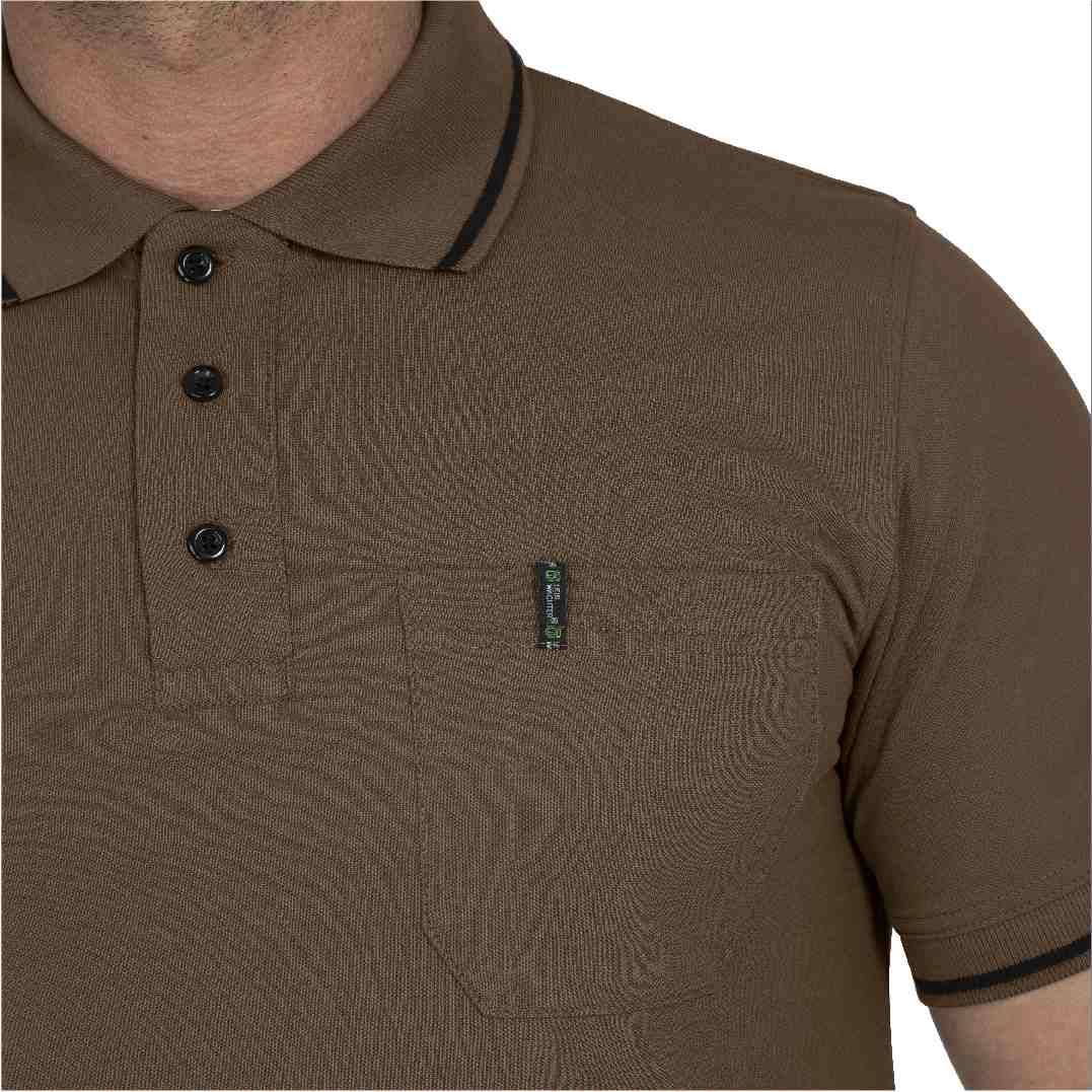 Polo-Shirt Jens Flex Line haselnuss, Gr. L Leibwächter FLEXU09L-2