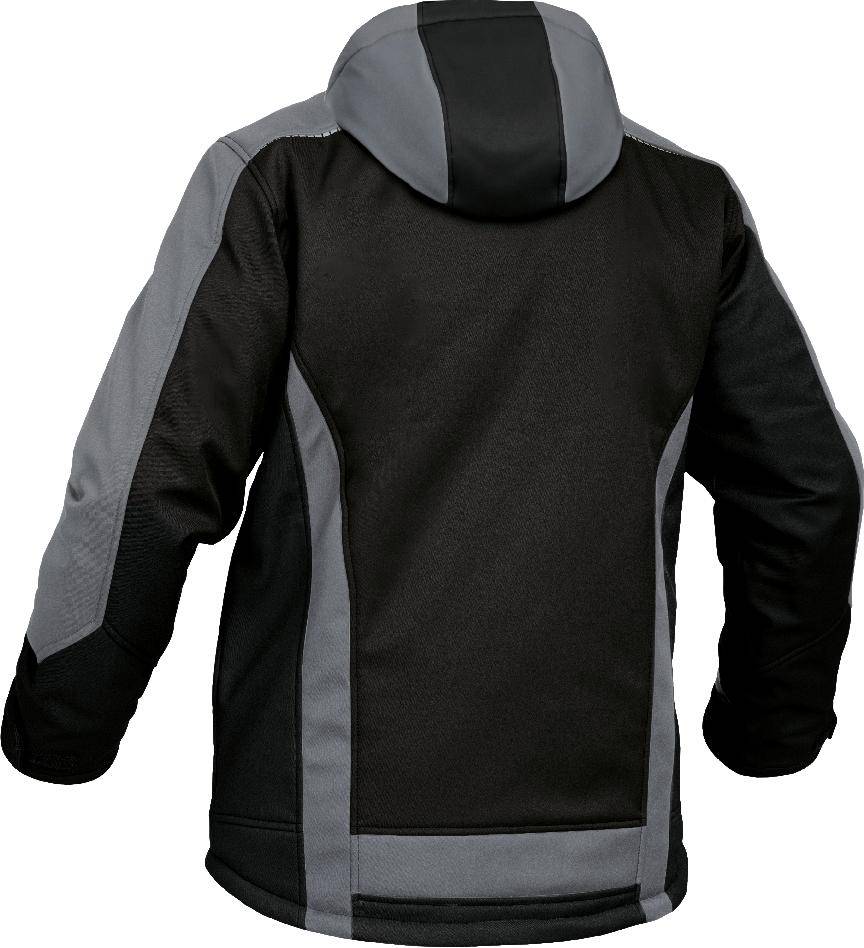 Winter-Softshelljacke Flex Line schwarz-grau, Gr. S Leibwächter FLEXI25S-1