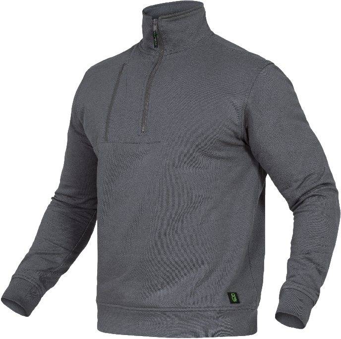 Zip-Sweater Paul Flex Line grau, Gr. M Leibwächter FLEXR07M-0