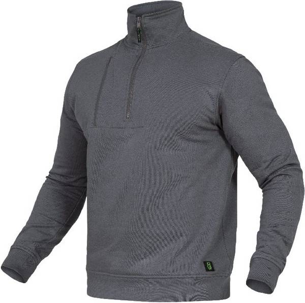 Zip-Sweater Paul Flex Line grau, Gr. M Leibwächter FLEXR07M