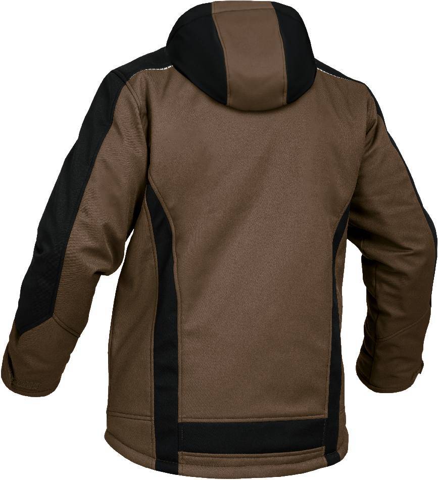 Winter-Softshelljacke Flex Line haselnuss-schwarz, Gr. XXL Leibwächter FLEXI29XXL-1