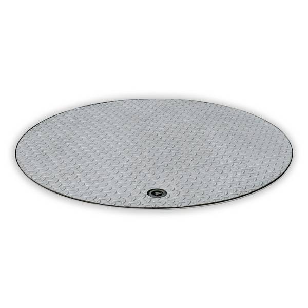 Hailo Schachtabdeckung HS8-R Edelstahl rund tagwasserdicht und geruchssicher Klasse D 400kN 1000x1000mm