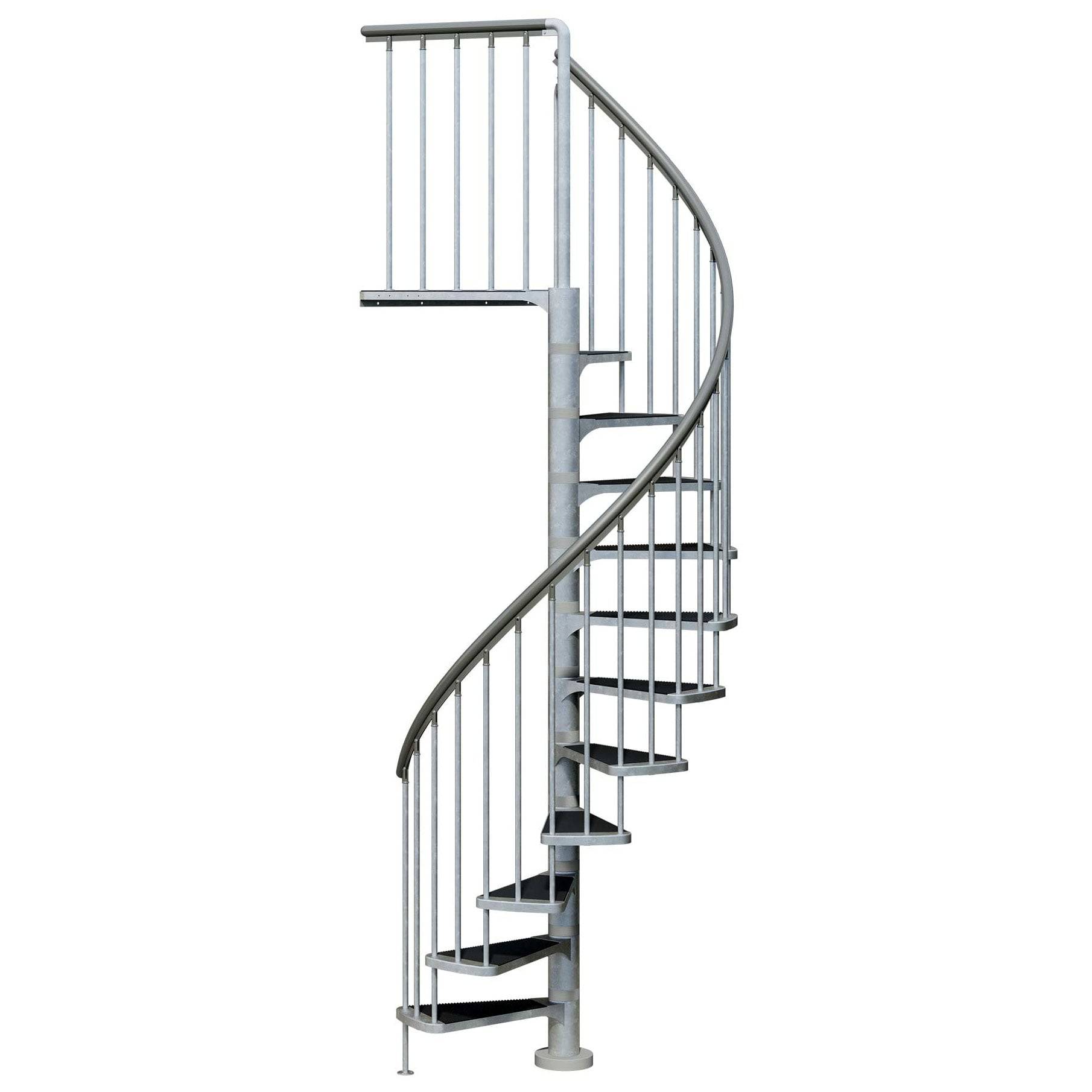 Dolle Aussentreppe Gardenspin 246-282cm Geschosshöhe 11 Stufen Trimax® Aussen-Ø155cm-0
