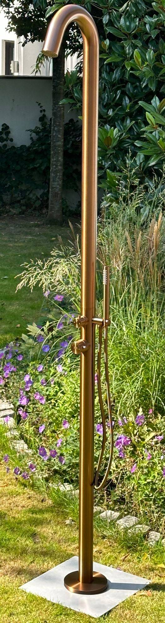 Eichenwald Modell 70 Gartendusche Sylt in Rosé Gold-0