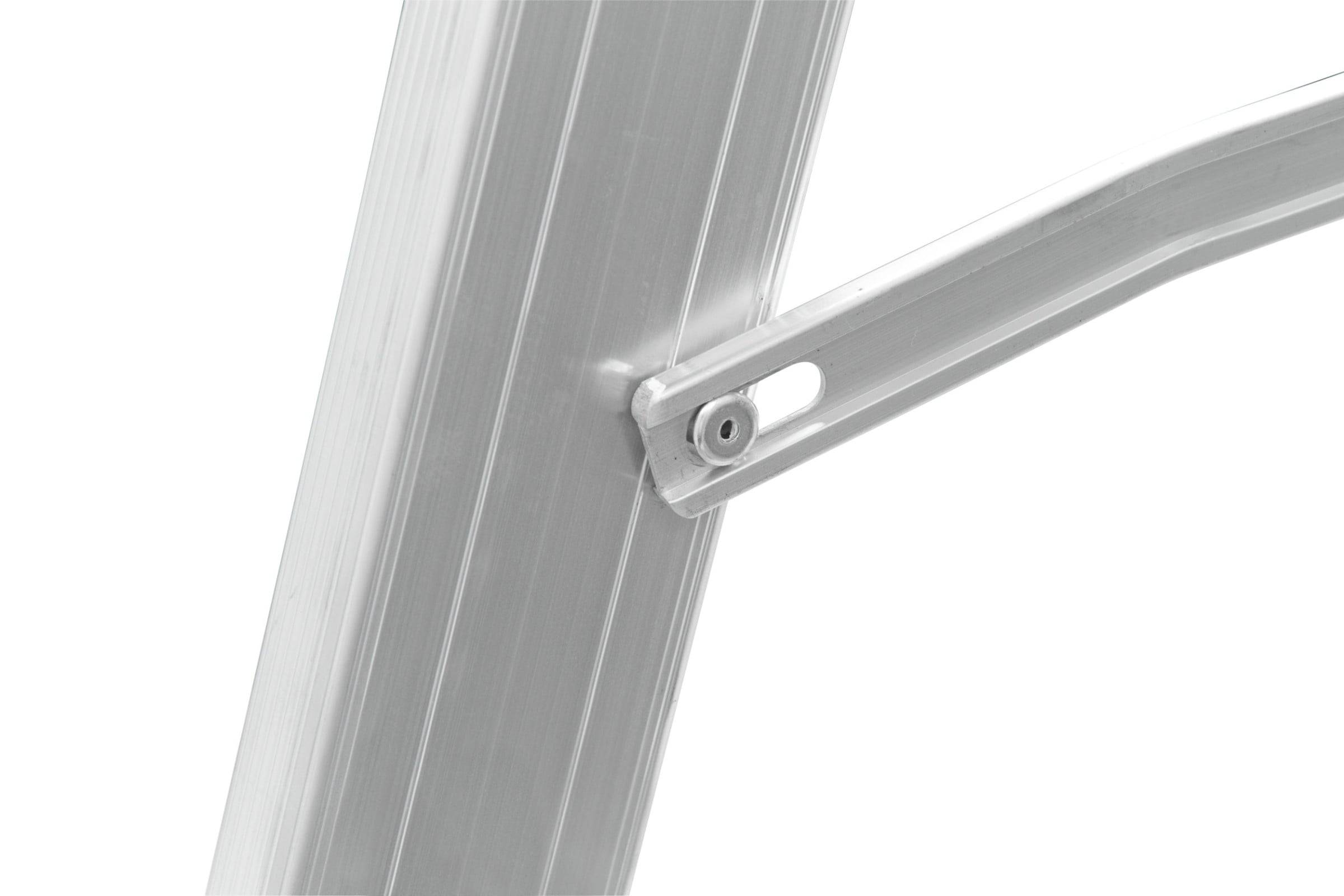 Hymer Mehrzweckleiter mit massiven Stahlbeschlägen 3x14 Sprossen-3