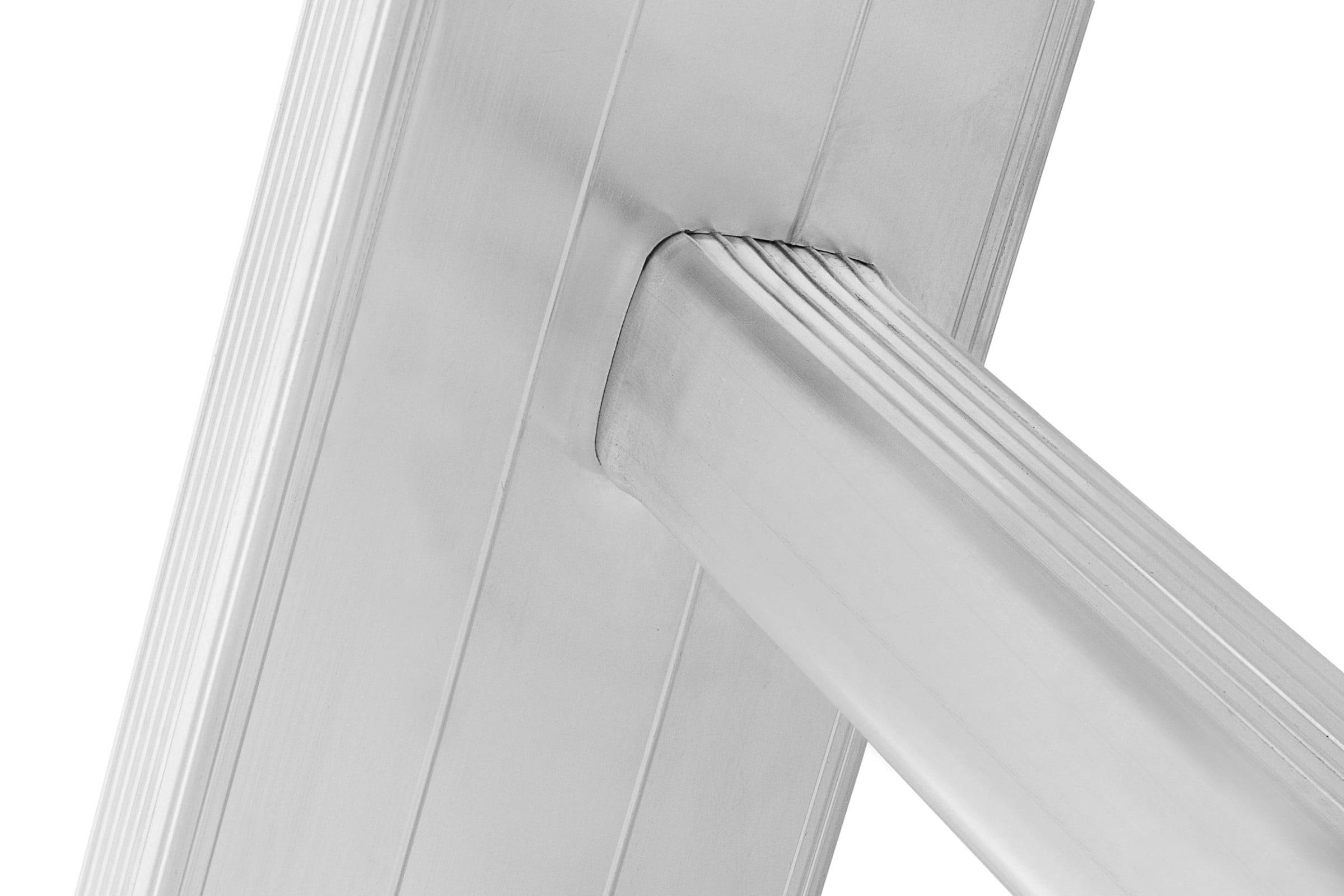 Hymer Mehrzweckleiter mit gebogener Traverse 2x10 Sprossen-3