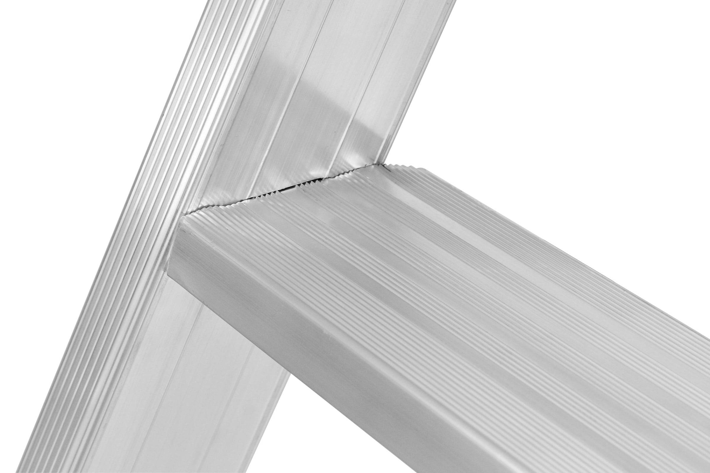 Hymer Plattformleiter mit beidseitigem Handlauf und Aluminium Ablageschale 9 Stufen-2