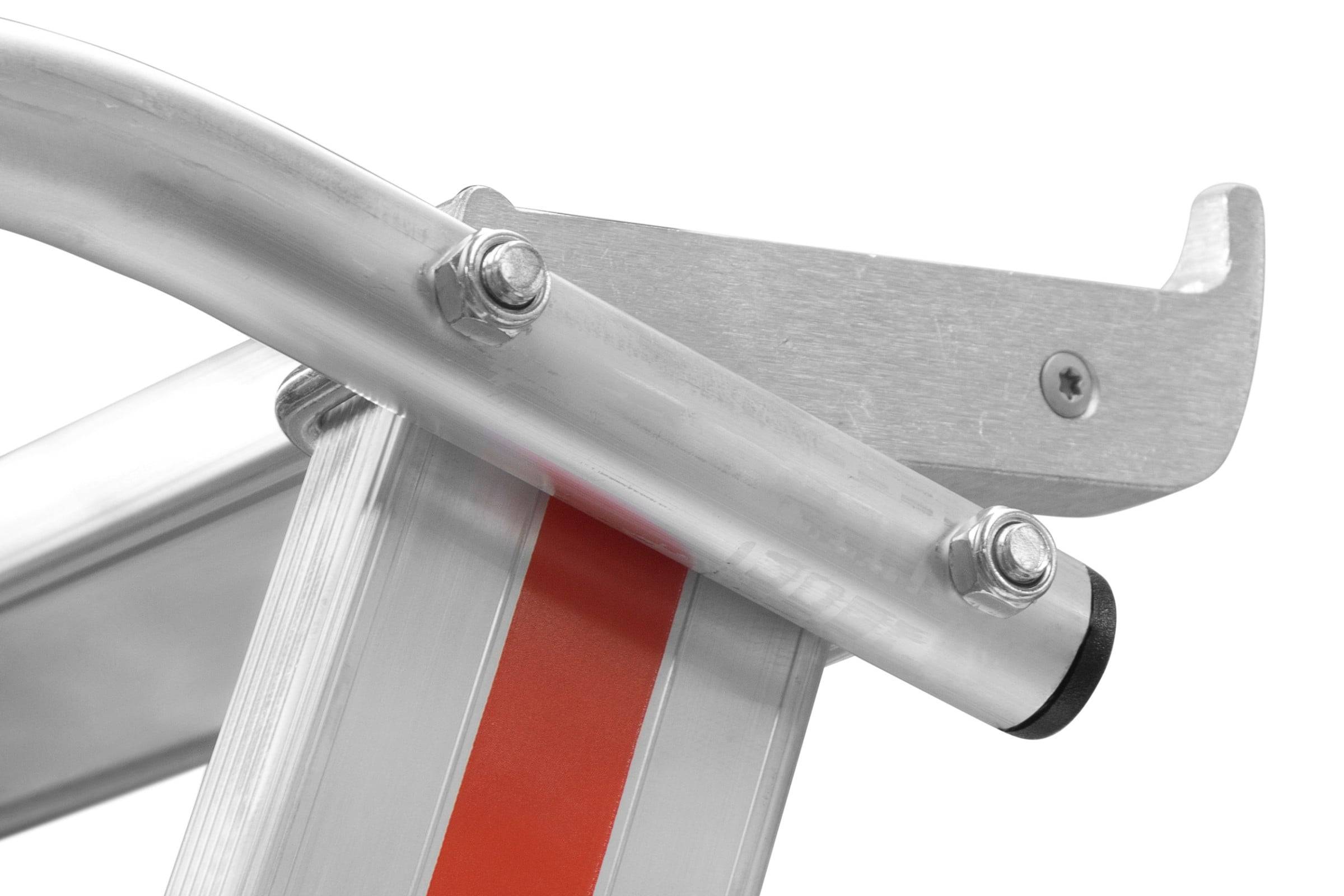Hymer Plattformleiter mit beidseitigem Handlauf und Aluminium Ablageschale 9 Stufen-3