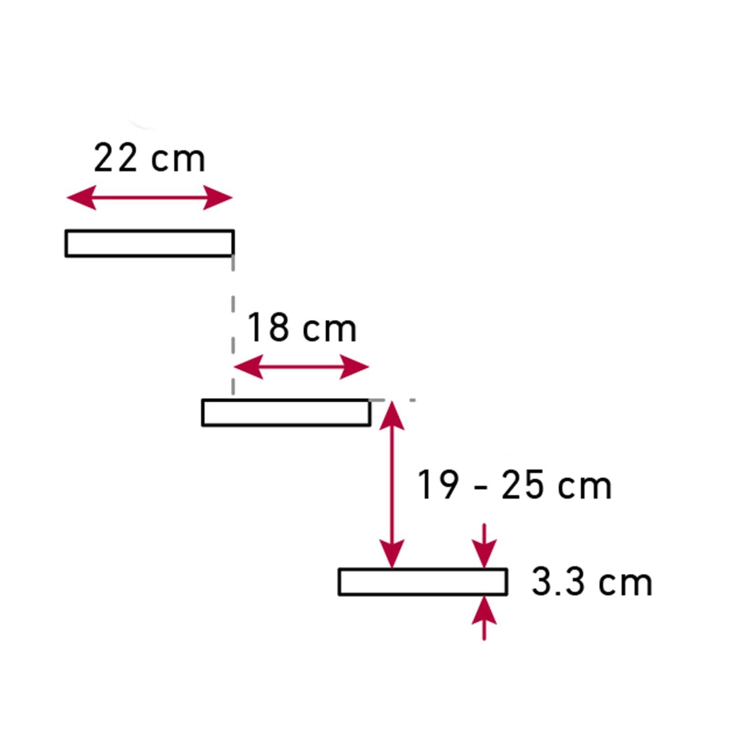 Dolle Mittelholmtreppe Boston 228-300cm Geschosshöhe ¼-gewendelt in Eiche/Weiss-3