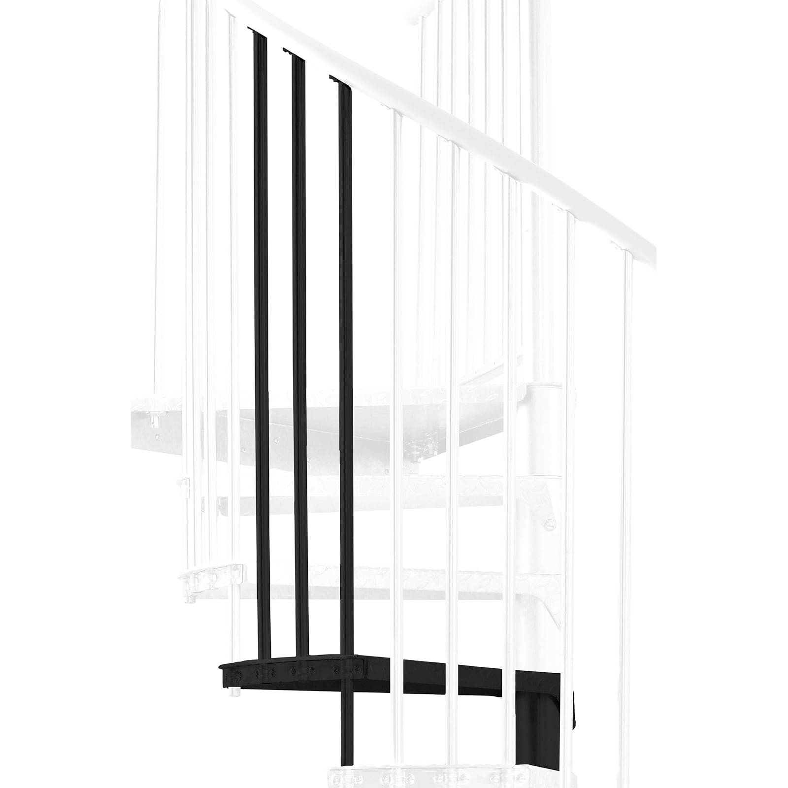 Minka Höhenerweiterung für Rondo Zink Color 160cm Durchmesser Schwarz-0