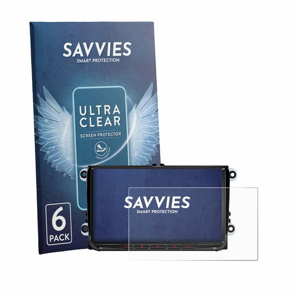 6x Savvies Displayschutz-Folie für Xtrons ID90MTVL