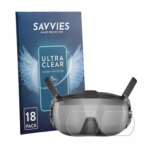 18x Savvies Displayschutz-Folie für DJI Goggles N3 (Linse)