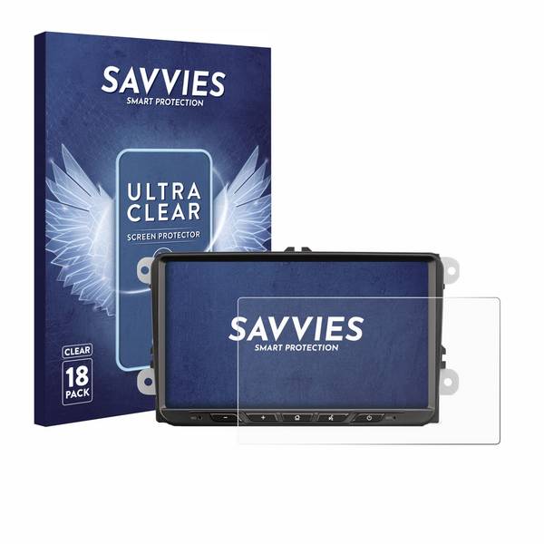 18x Savvies Displayschutz-Folie für Zenec Z-E2065
