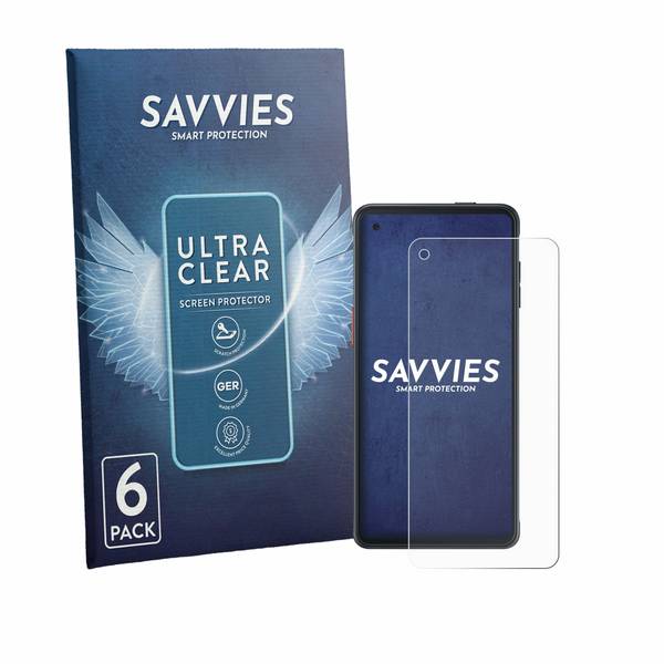 6x Savvies Displayschutz-Folie für Samsung Galaxy XCover Pro (case-friendly)