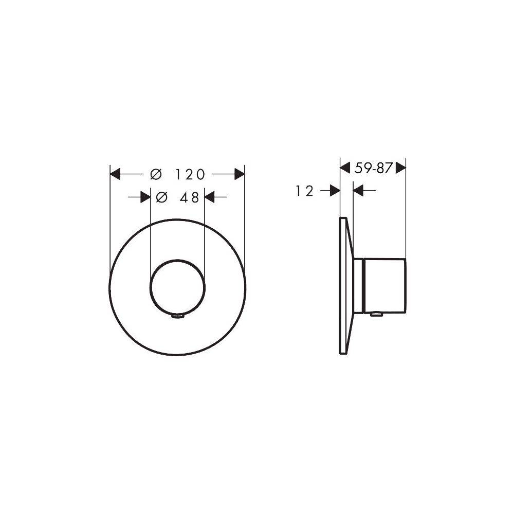 AXOR One Thermostat Unterputz, Edelstahl Optic-1