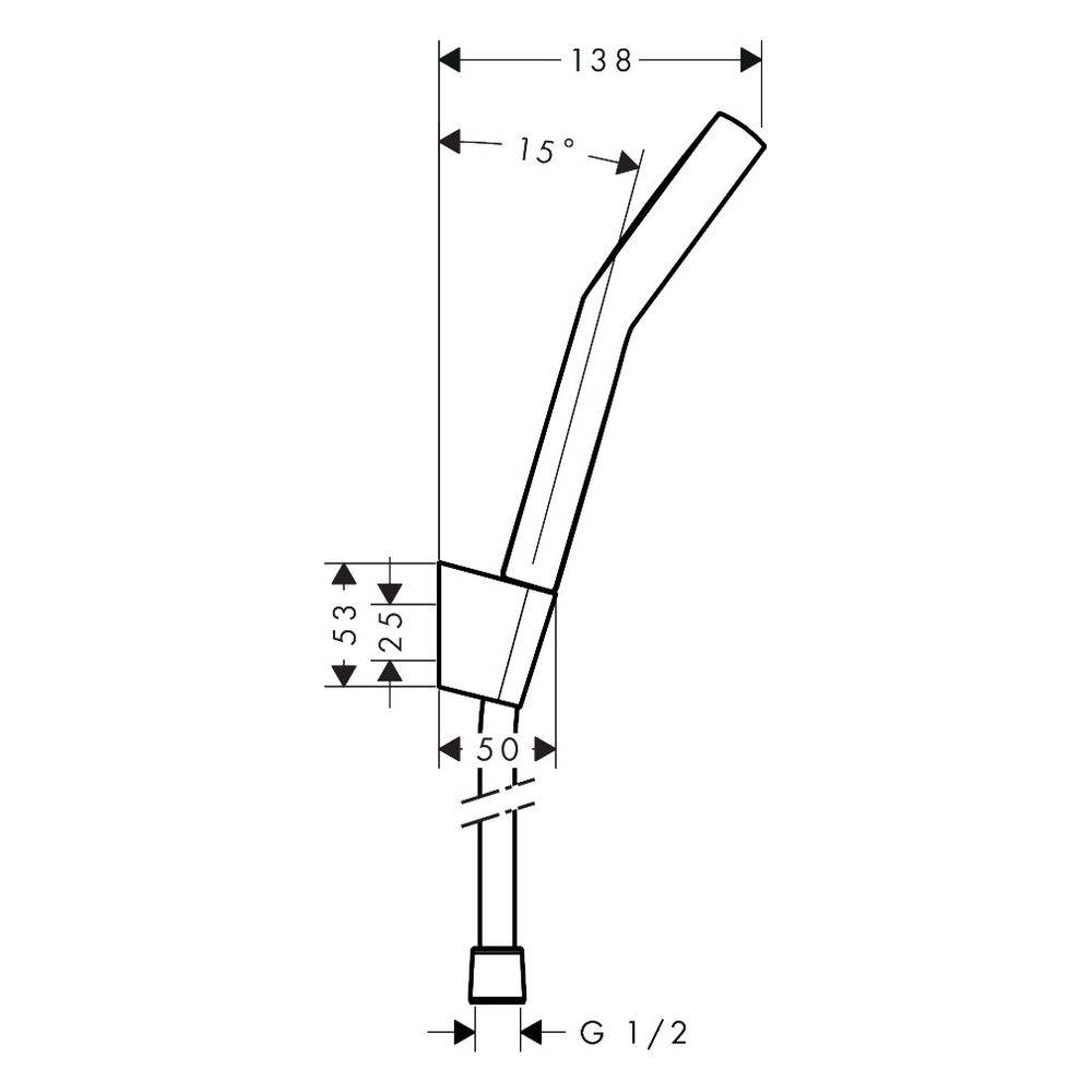 hansgrohe Activera Select S Brausehalterset 95 2jet EcoSmart mit Brauseschlauch 160 cm, Mattschwarz-1
