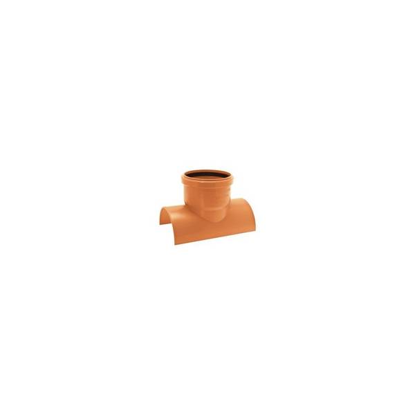 Airfit Klebeabzweig 90 Grad, DN 400/160, PVC-U, Orange, 160400KA