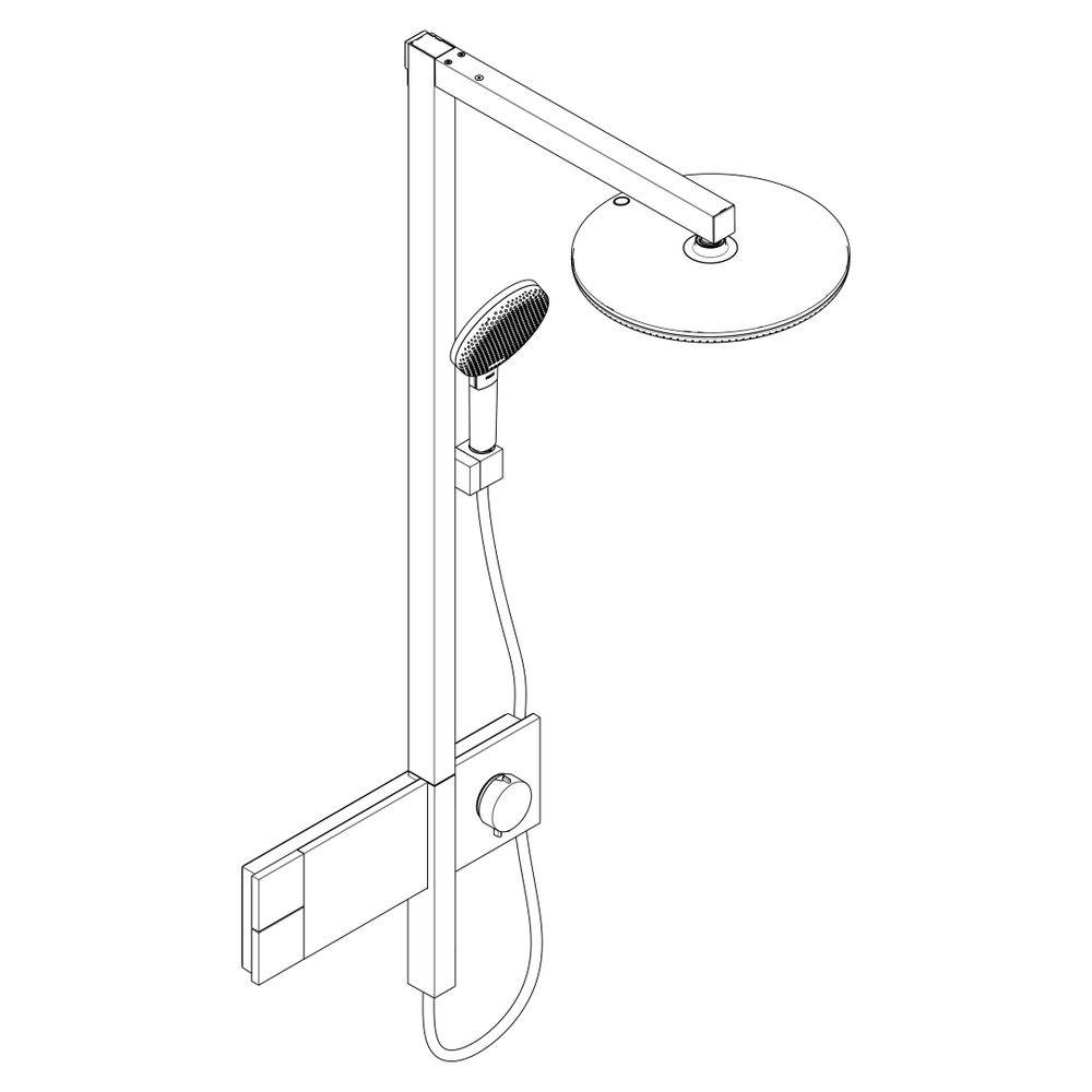 hansgrohe Raindance Alive S Showerpipe 300 1jet mit ShowerSelect Comfort, Mattweiß-2