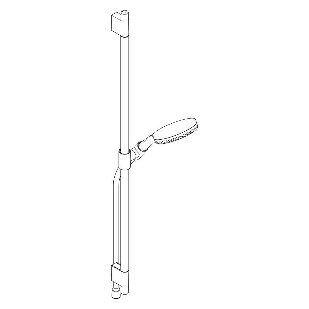 hansgrohe Raindance Alive Select S Brauseset 125 3jet EcoSmart mit Brausestange Unica S Puro 90 cm, Mattschwarz-2
