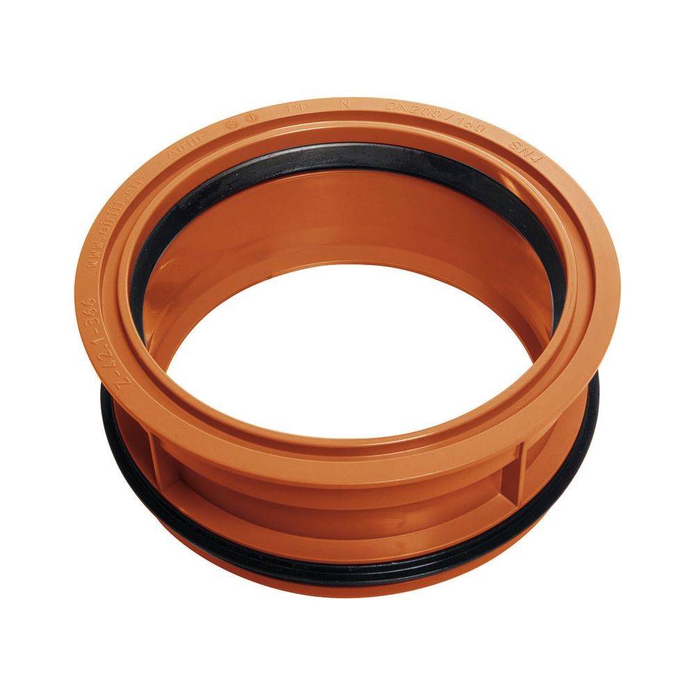 Airfit Abwasser-Innen-Reduzierstück, DN 200/160, PP, Orangebraun, 200160KG-0