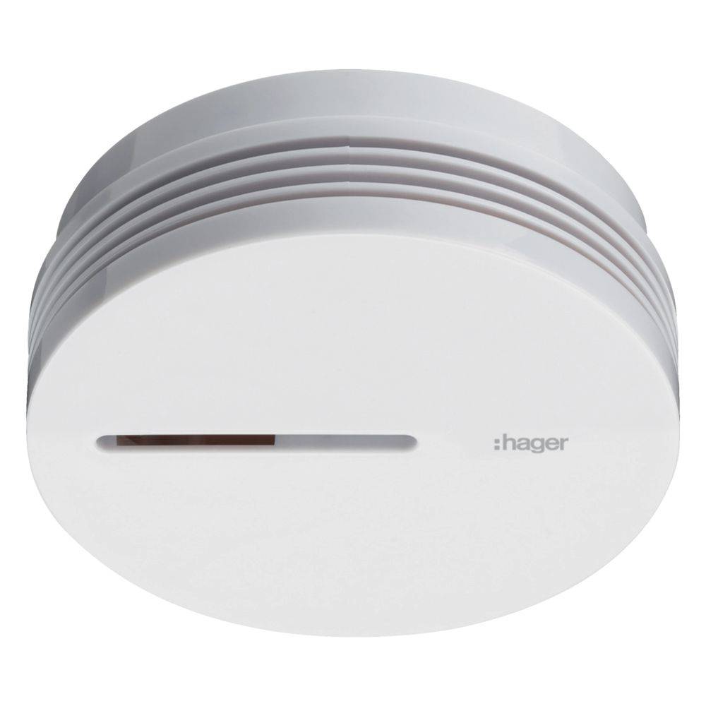 Hager TG600AL Rauchwarnmelder inkl. 10 Jahres-Batterie batteriebetrieben (Ø x H) 97 mm x 37 mm-1