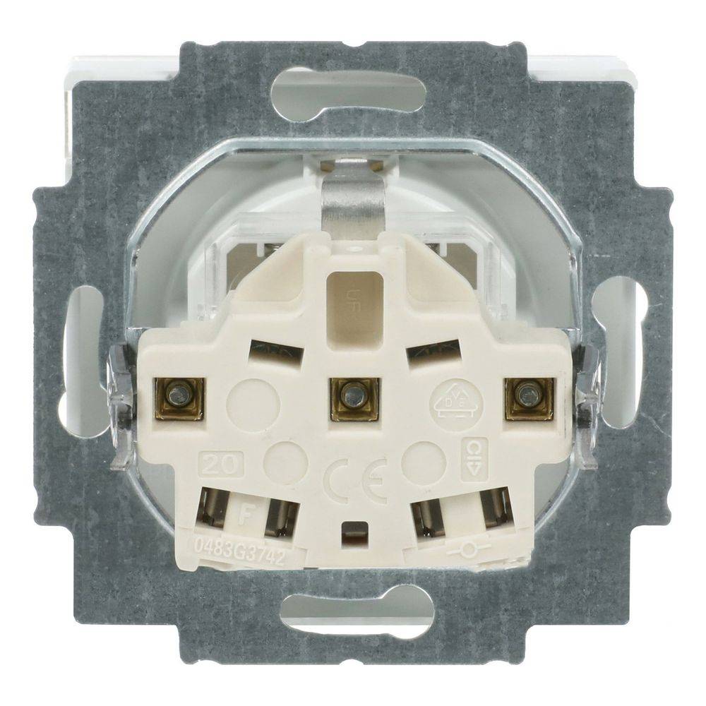 BUSCH JAEGER - 2300 EUCB-84 SCHUKO Steckdosen-Einsatz studioweiß-3