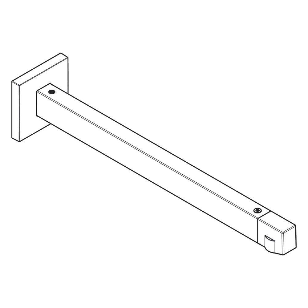 Hansgrohe Brausearm E, 390mm, Unterputzmontage, G 1/2", Brushed Bronze-3