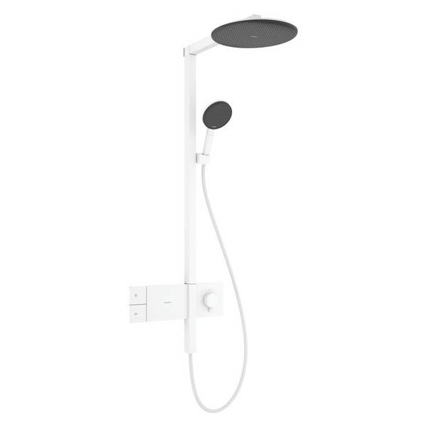 hansgrohe Raindance Alive S Showerpipe 300 1jet mit ShowerSelect Comfort, Mattweiß