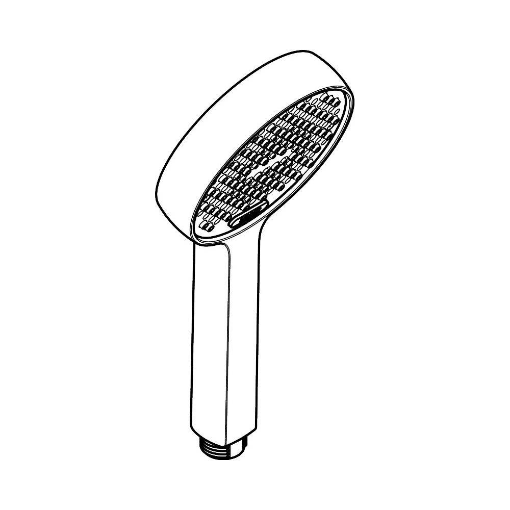 hansgrohe Handbrause Activera Select S 95 2jet EcoSmart, Mattschwarz, 1 Stk.-2