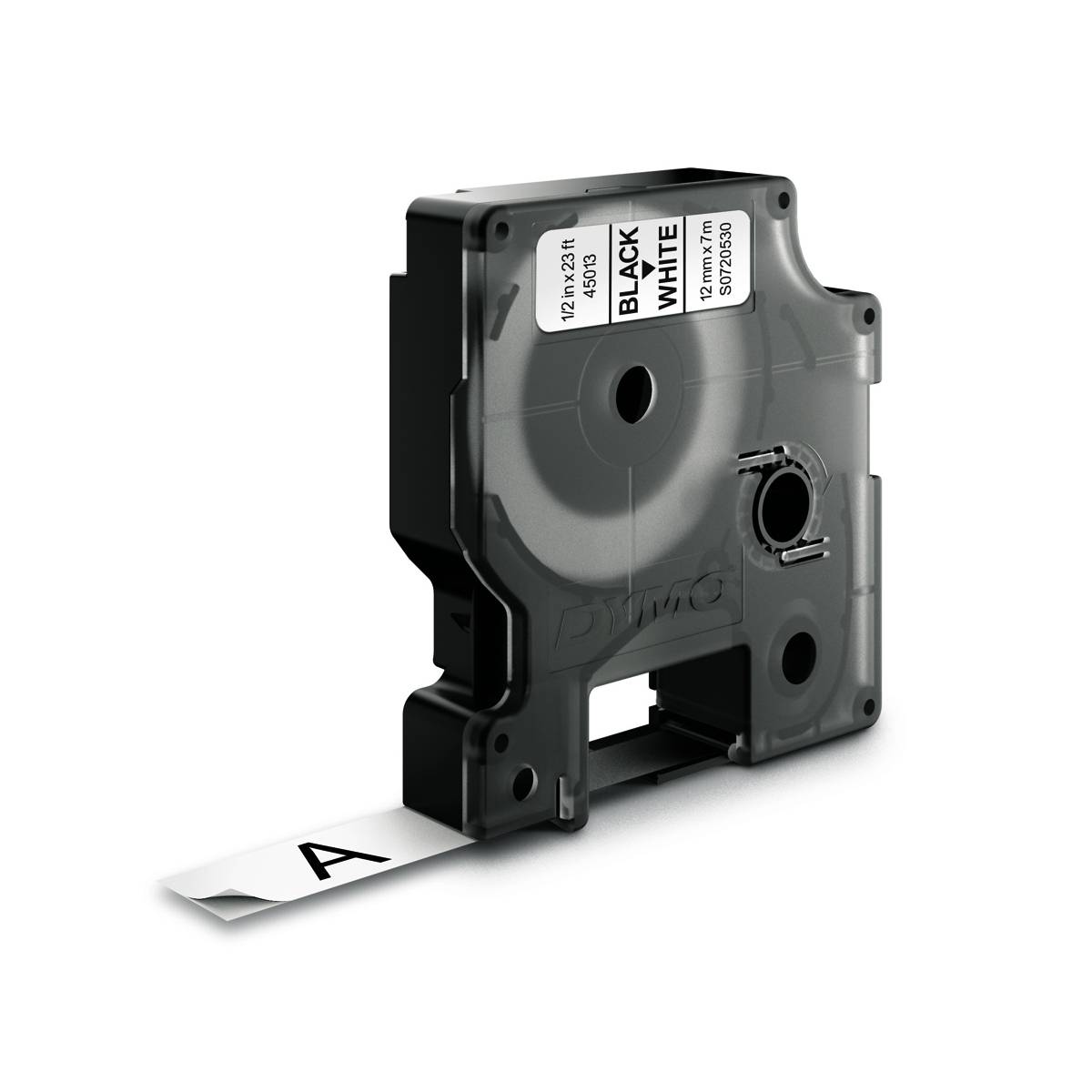 Dymo D1 Polyesterband 12 mm x 7 m, schwarz auf weiß (Artikel wird/wurde unter Herstellernummer S0720530 und 45013-0